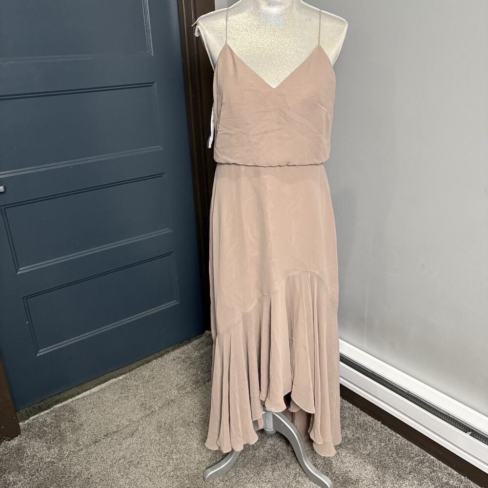 Jenny Yoo Lola Chiffon High Low Dress Bridesmaid Wedding Formal NWT Sz 10